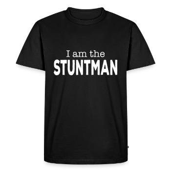Je suis le cascadeur drôle - T-shirt Premium bio Homme - noir - Devant - Nico (187cm)