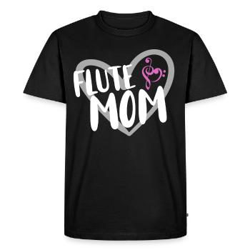 Flûte Flûte Musiciens Cuivres Musique - T-shirt Premium bio Homme - noir - Devant - Nico (187cm)