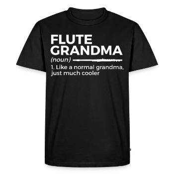 Flûte Flûte Musiciens Cuivres Musique - T-shirt Premium bio Homme - noir - Devant - Nico (187cm)