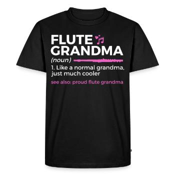 Flûte Flûte Musiciens Cuivres Musique - T-shirt Premium bio Homme - noir - Devant - Nico (187cm)