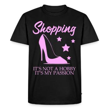 Shopping Shoes High Heels - Men's Premium Organic T-Shirt - black - Front - Nico (187cm)