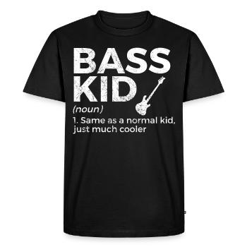 Musicien de guitare basse - T-shirt Premium bio Homme - noir - Devant - Nico (187cm)