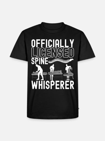 Chiropractor Chiropractic Physiotherapy - Men's Premium Organic T-Shirt - black