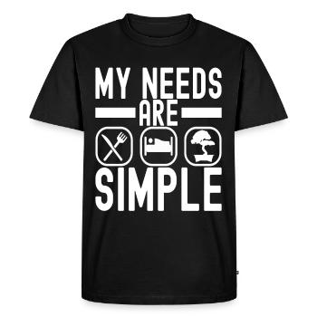 Bonsaï Bonsaï - T-shirt Premium bio Homme - noir - Devant - Nico (187cm)