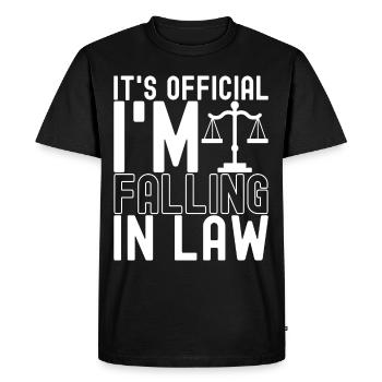 Étudiant en droit Juge Procureur de la République - T-shirt Premium bio Homme - noir - Devant - Nico (187cm)