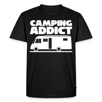 Camping-car camping-car camping-car - T-shirt Premium bio Homme - noir - Devant - Nico (187cm)