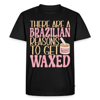Beautician Cosmetics - Men's Premium Organic T-Shirt - black - Front - Nico (187cm)
