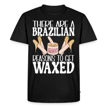Beautician Cosmetics - Men's Premium Organic T-Shirt - black - Front - Nico (187cm)
