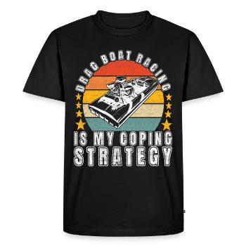 Course de dragsters - T-shirt Premium bio Homme - noir - Devant - Nico (187cm)
