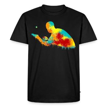 Table tennis player Table tennis - Men's Premium Organic T-Shirt - black - Front - Nico (187cm)