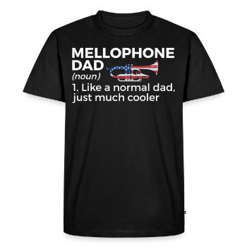 Musicien Mellophone - T-shirt Premium bio Homme - noir - Devant - Nico (187cm)