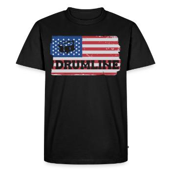 Drumline Drum Cadeau - T-shirt Premium bio Homme - noir - Devant - Nico (187cm)