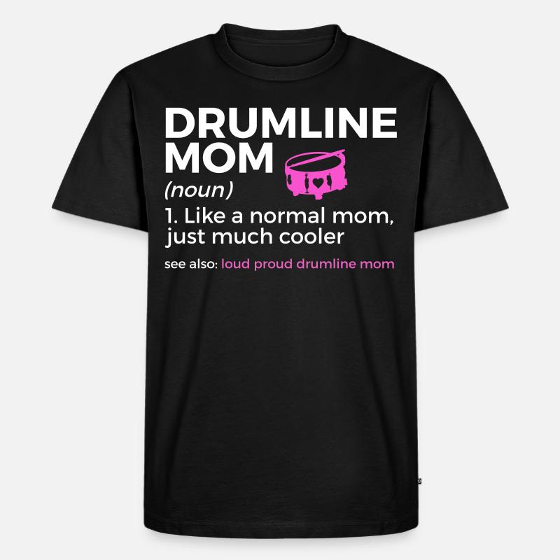 Drumline Trommeln Geschenk - Männer Premium Bio T-Shirt - Schwarz