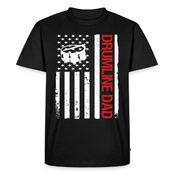 Drumline Drum Cadeau - T-shirt Premium bio Homme - noir - Devant - Nico (187cm)
