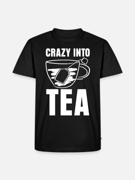 Teetasse Teetrinker Tee Teebeutel - Männer Premium Bio T-Shirt - Schwarz