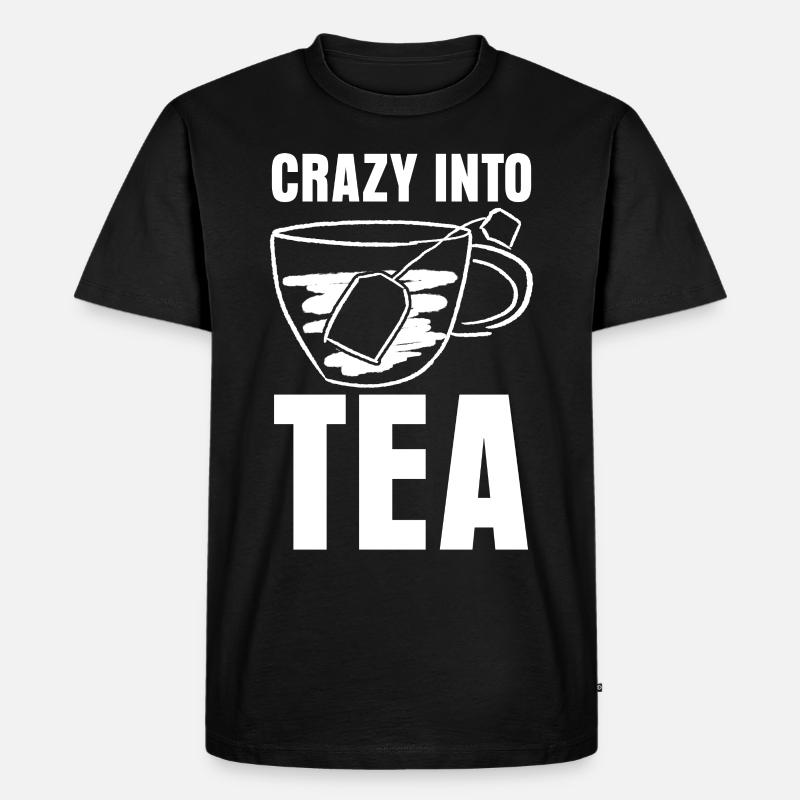 Teetasse Teetrinker Tee Teebeutel - Männer Premium Bio T-Shirt - Schwarz