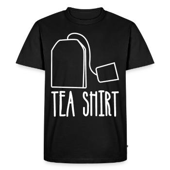 Tea Cup Tea Drinker Tea Bag Tea Cup - Men's Premium Organic T-Shirt - black - Front - Nico (187cm)