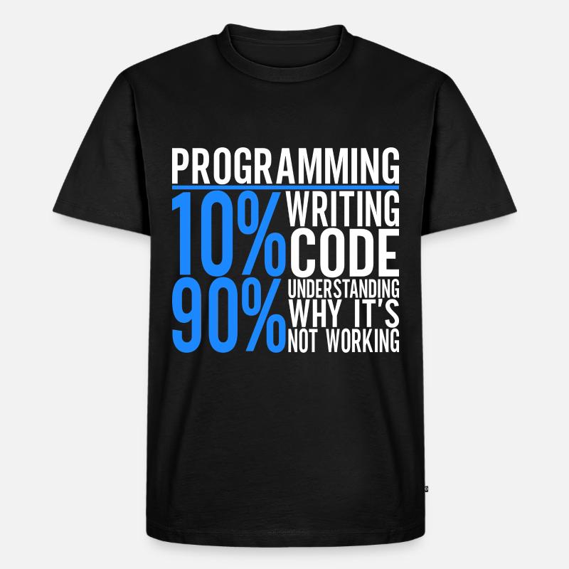 Programmer Computer Scientist - Men's Premium Organic T-Shirt - black