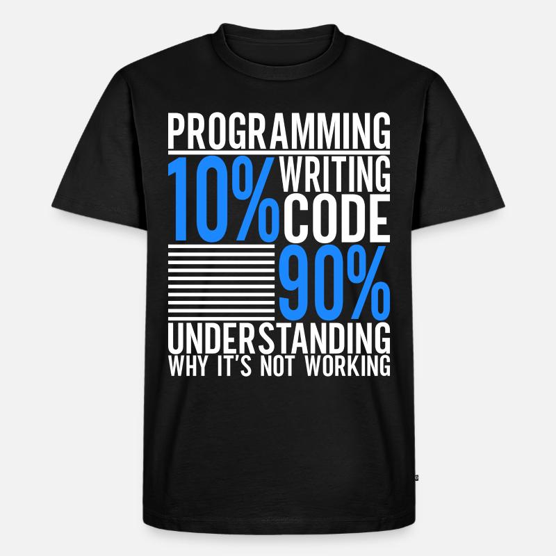 Programmierer Informatiker - Männer Premium Bio T-Shirt - Schwarz