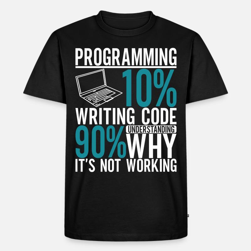 Programmierer Informatiker - Männer Premium Bio T-Shirt - Schwarz
