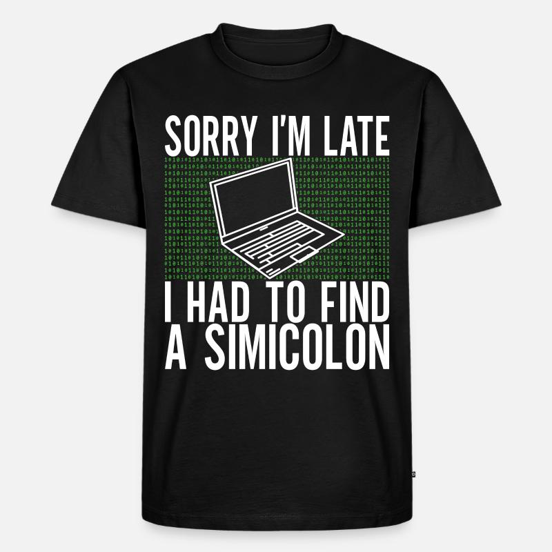 Programmierer Informatiker - Männer Premium Bio T-Shirt - Schwarz