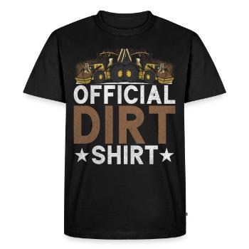 Funny construction workers & construction site excavator drivers - Men's Premium Organic T-Shirt - black - Front - Nico (187cm)