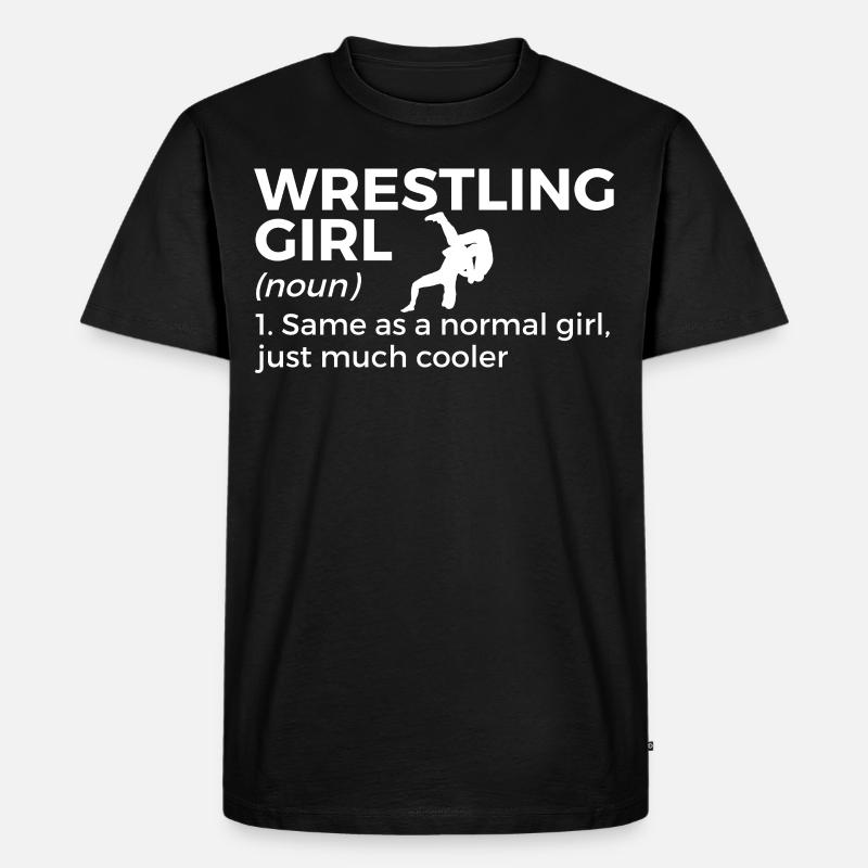 Wrestling - Männer Premium Bio T-Shirt - Schwarz