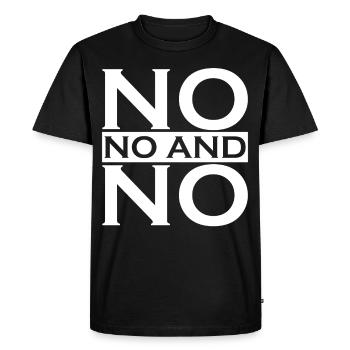 Pas de rejet de protestation - T-shirt Premium bio Homme - noir - Devant - Nico (187cm)
