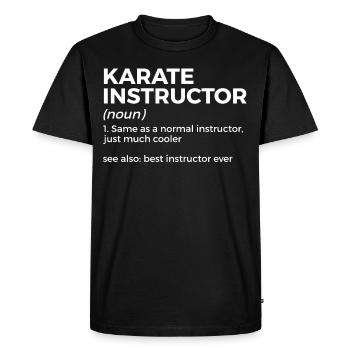 Karaté - T-shirt Premium bio Homme - noir - Devant - Nico (187cm)
