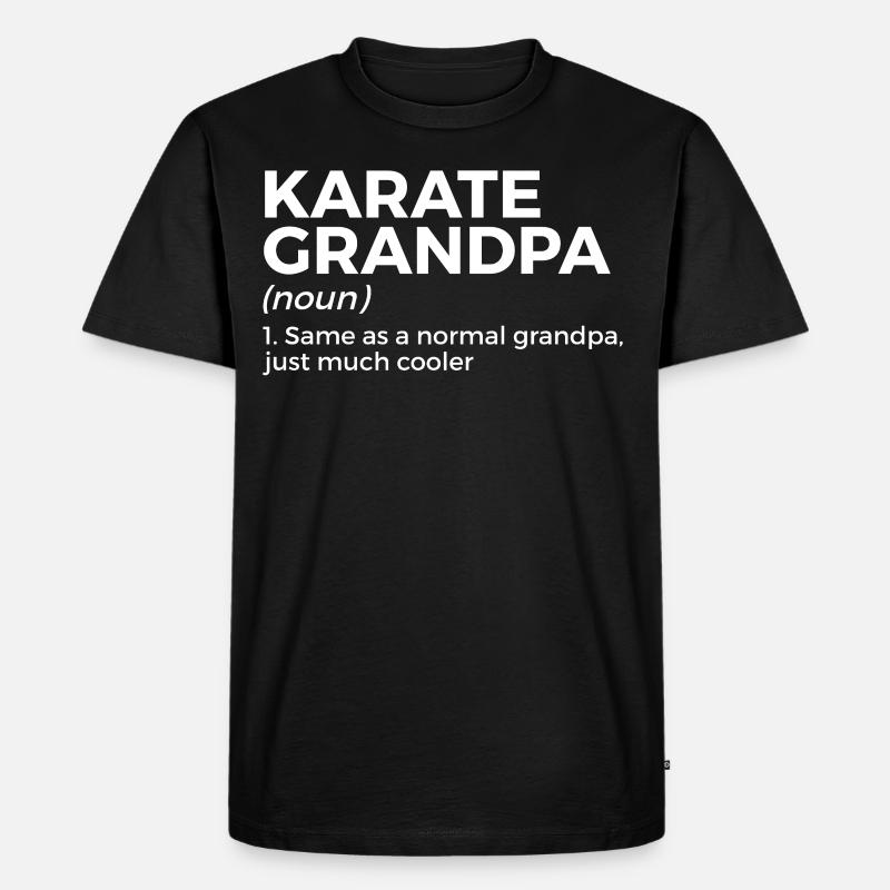 Karate - Männer Premium Bio T-Shirt - Schwarz