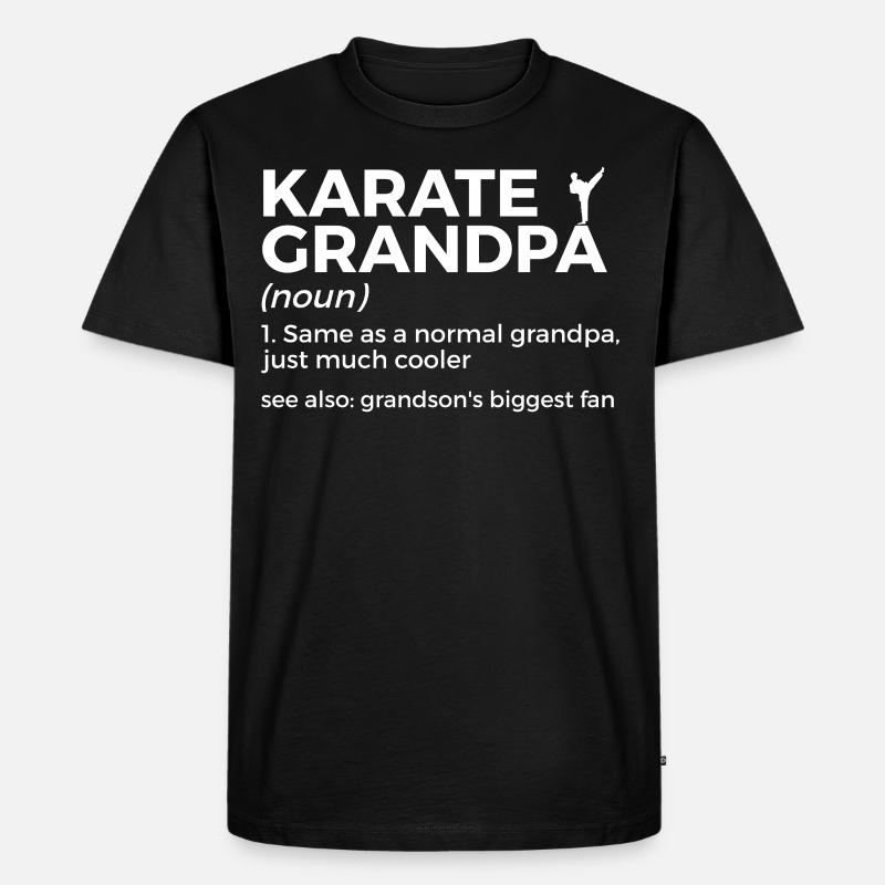 Karate - Männer Premium Bio T-Shirt - Schwarz