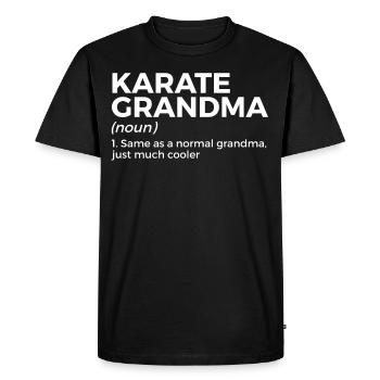 Karaté - T-shirt Premium bio Homme - noir - Devant - Nico (187cm)