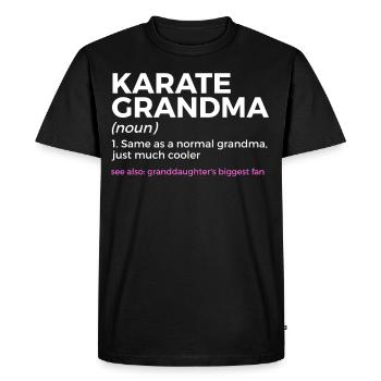 Karaté - T-shirt Premium bio Homme - noir - Devant - Nico (187cm)