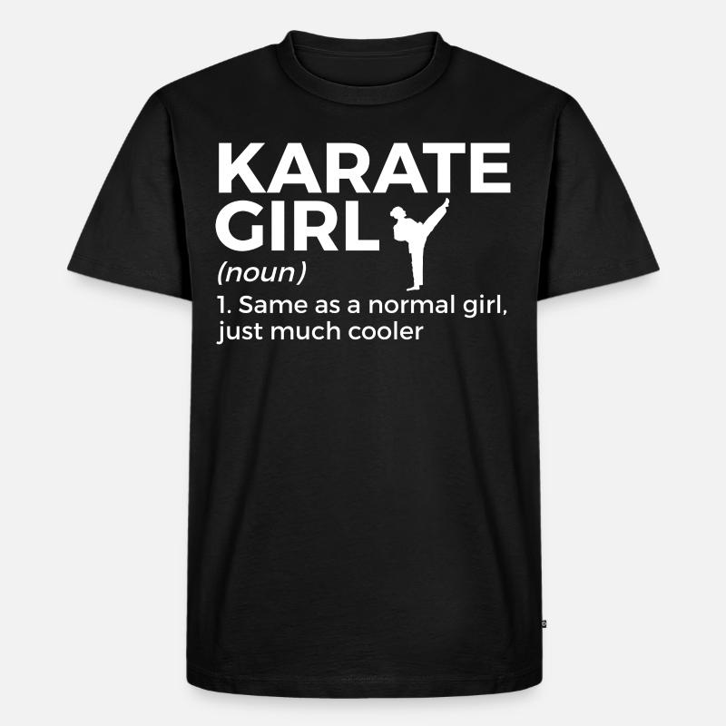 Karate - Männer Premium Bio T-Shirt - Schwarz