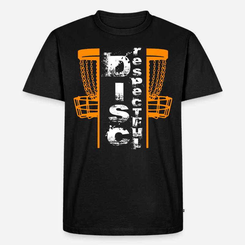 Disc golf Discrespectful - Männer Premium Bio T-Shirt - Schwarz