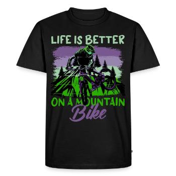 Unbenanntes Projekt 46 - T-shirt Premium bio Homme - noir - Devant - Nico (187cm)