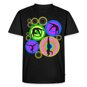 RSG Gymnastique Handstand Gymnastique Gymnaste - T-shirt Premium bio Homme - noir - Devant - Nico (187cm)