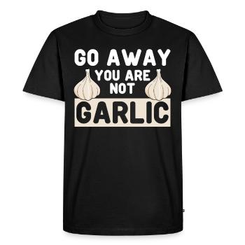 Garlic Cloves - Men's Premium Organic T-Shirt - black - Front - Nico (187cm)