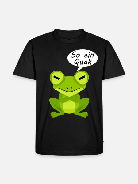Frosch Frösche - Männer Premium Bio T-Shirt - Schwarz