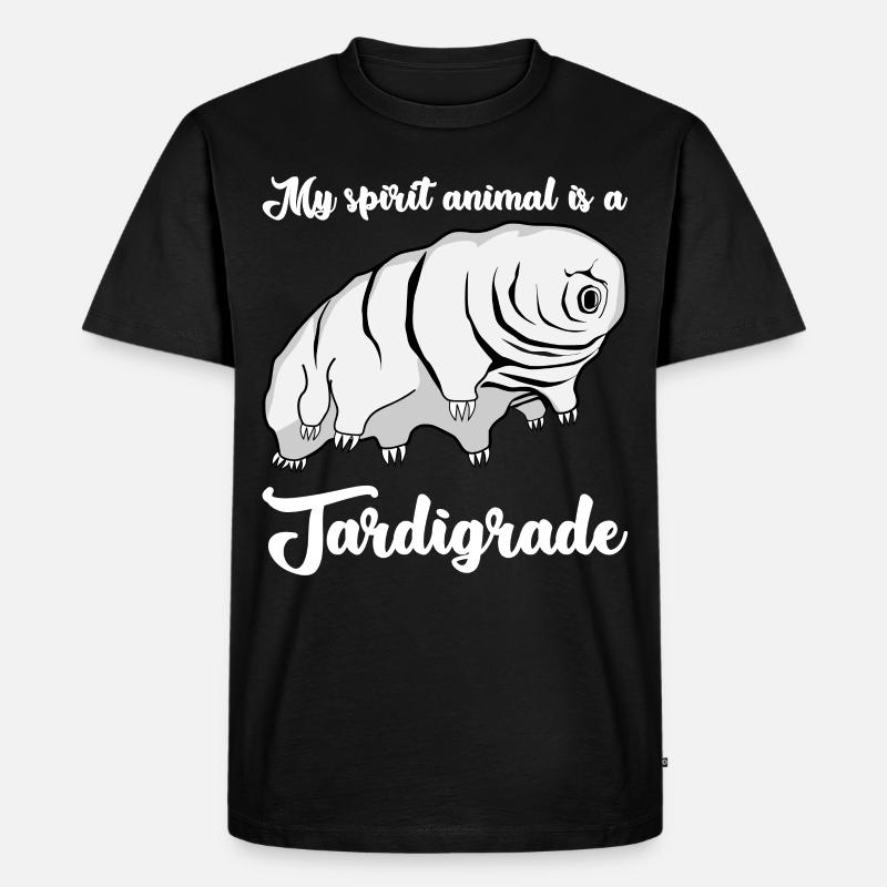 Tardigrade Wasserbär lustig Bärtierchen - Männer Premium Bio T-Shirt - Schwarz
