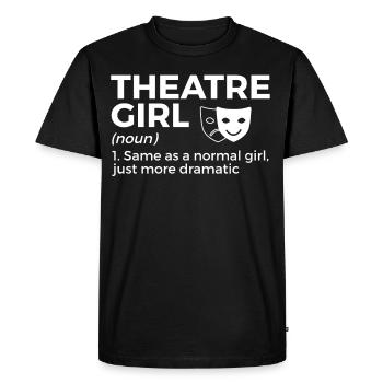 Theatre Actors - Men's Premium Organic T-Shirt - black - Front - Nico (187cm)