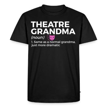Theatre Actors - Men's Premium Organic T-Shirt - black - Front - Nico (187cm)