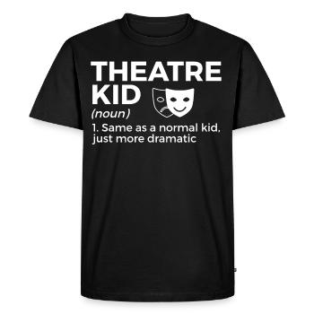 Theatre Actors - Men's Premium Organic T-Shirt - black - Front - Nico (187cm)
