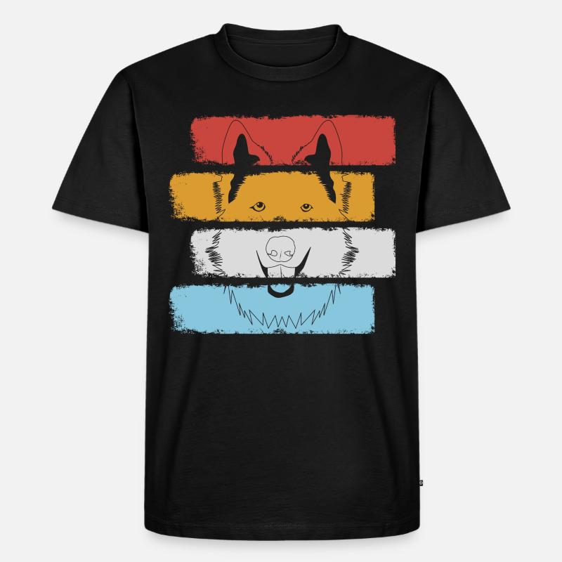 Weißer Schäferhund Schäferhunde - Männer Premium Bio T-Shirt - Schwarz