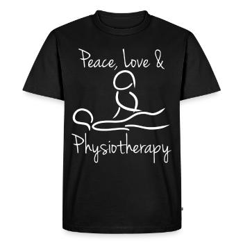 Physiothérapeute Physiothérapeute Physiothérapeute - T-shirt Premium bio Homme - noir - Devant - Nico (187cm)