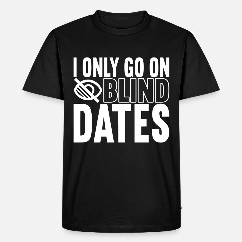 Blind Sehbehinderung - Männer Premium Bio T-Shirt - Schwarz