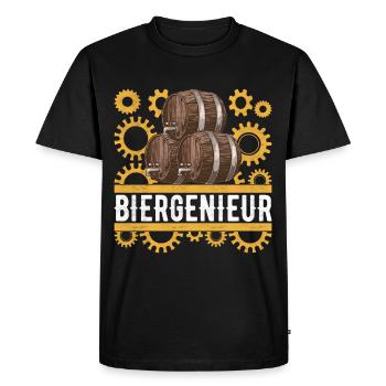 Brasseurs de bière Brassage de bière - T-shirt Premium bio Homme - noir - Devant - Nico (187cm)