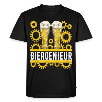 Brasseurs de bière Brassage de bière - T-shirt Premium bio Homme - noir - Devant - Nico (187cm)