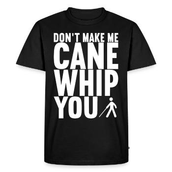Blind visual impairment - Men's Premium Organic T-Shirt - black - Front - Nico (187cm)
