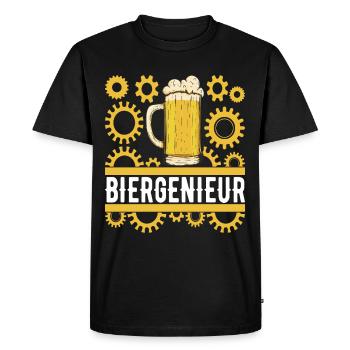 Brasseurs de bière Brassage de bière - T-shirt Premium bio Homme - noir - Devant - Nico (187cm)